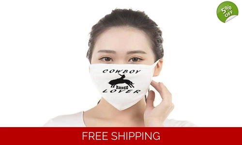 Rodeo Cowboy Lover Face Mask Cotton Washeable Social Distancing Great Gift